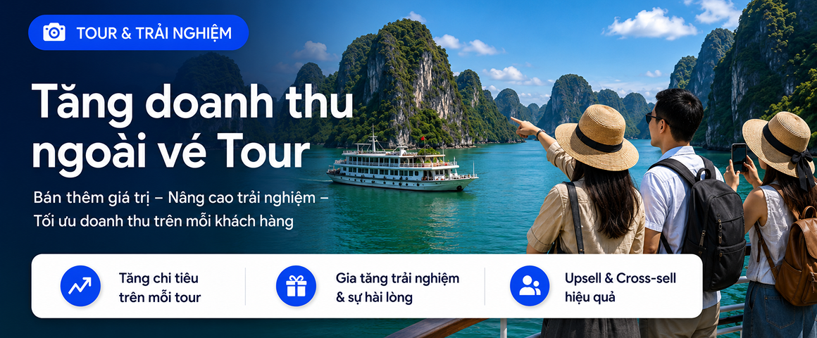 Giải pháp RX giúp doanh nghiệp tour gia tăng doanh thu từ dịch vụ bổ sung
