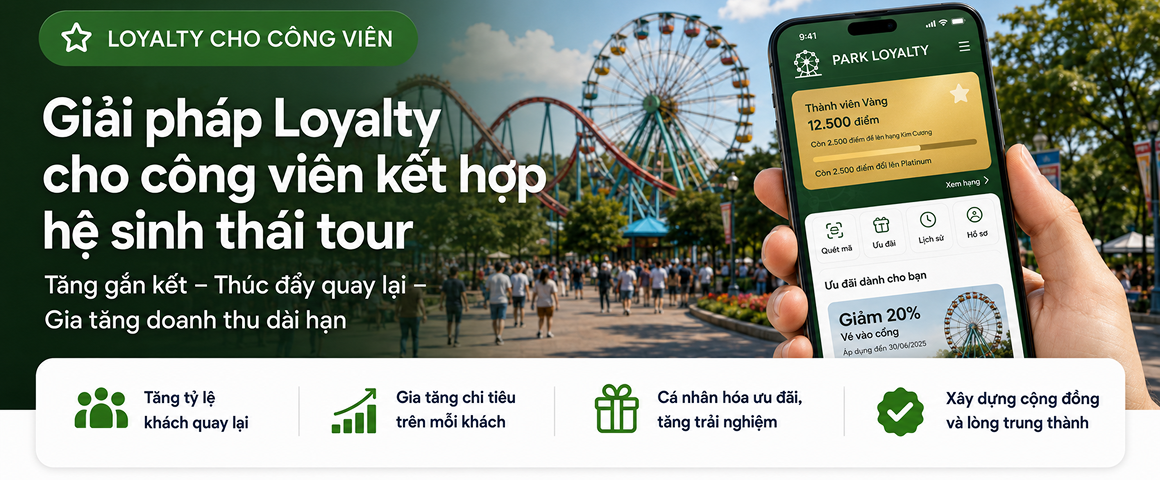 Giải pháp công nghệ toàn diện giúp công viên gia tăng doanh thu và trải nghiệm khách hàng
